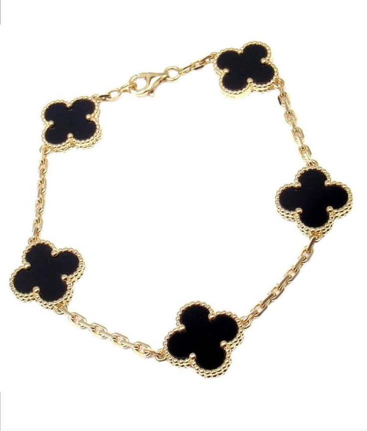 Coffret Clover gourmette+collier+boucles Noir