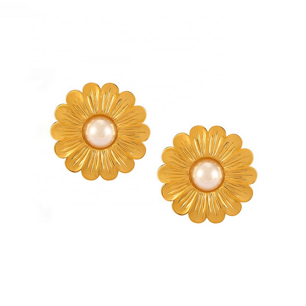 Camélia Boucles d’Oreilles