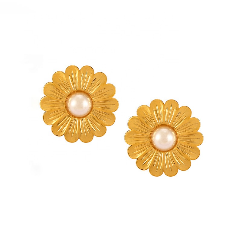 Camélia Boucles d’Oreilles