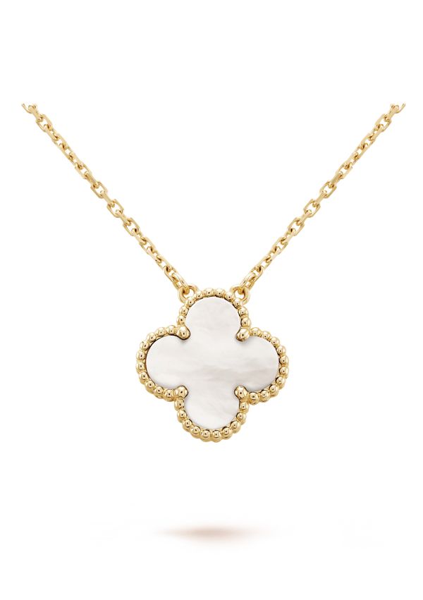 Coffret Clover gourmette+collier+boucles blanc