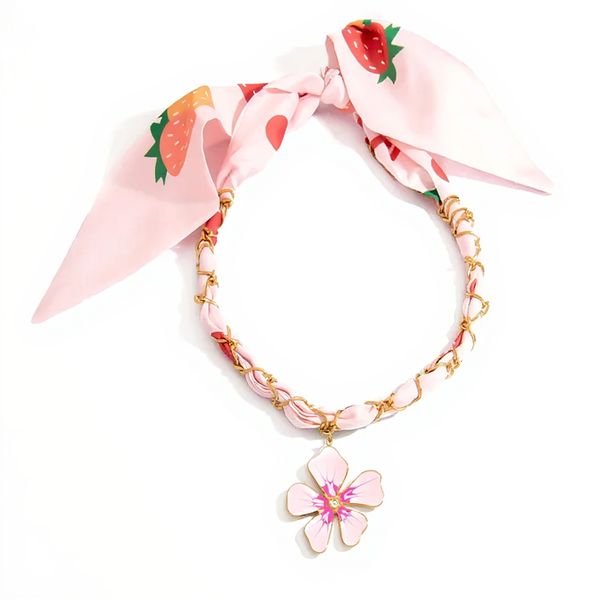 Collier Fleur Fraise